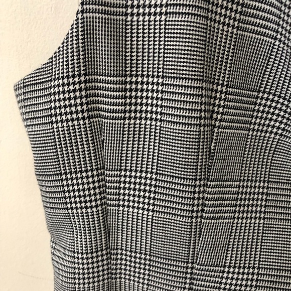 VTG Ellen Ashley houndstooth apron tie-back dress (4) - Picture 6 of 10